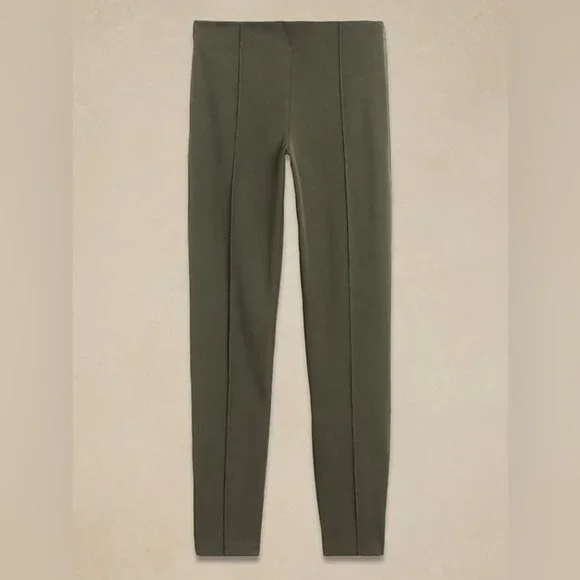 Banana Republic Sloan Legging Olive Green Size 12R Slim Fit Stretch Pants NWT - Picture 2 of 11